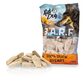 KIDDOG B.A.R.F. 100 % Kačacie prsia mrazené sušené - čisté mrazené sušené mäso 220 g